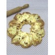 Flor de hojaldre de jamón york y queso